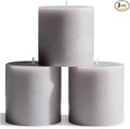3x3 Pillar Candles Set of 3 by CANDWAX