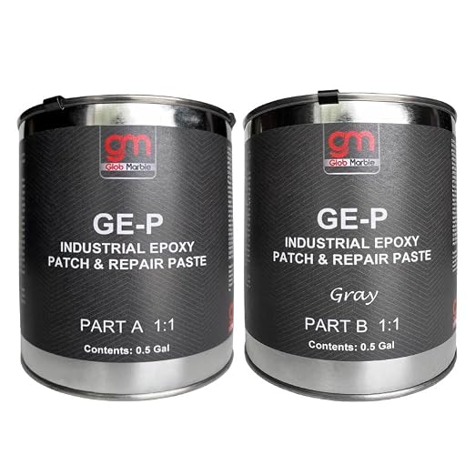Epoxy Patching Paste Kit – 1 Gallon | Heavy-Duty Concrete Crack Filler Epoxy by GlobMarble