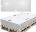 10 Pk 4' x 8' - 1/2" Thick Heavy Duty White Ground Protection Mats - Easily by MyteeProducts