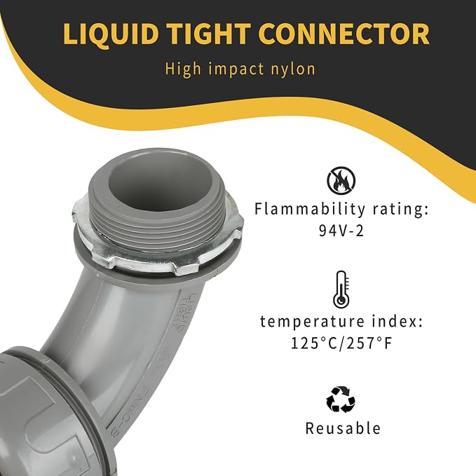 Conduit Connectors, 2 Inch, Non-Metallic, - Image 4
