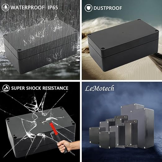 Project Box ABS Plastic Junction Box IP65 Waterproof Electrical Boxes Universal - Image 7
