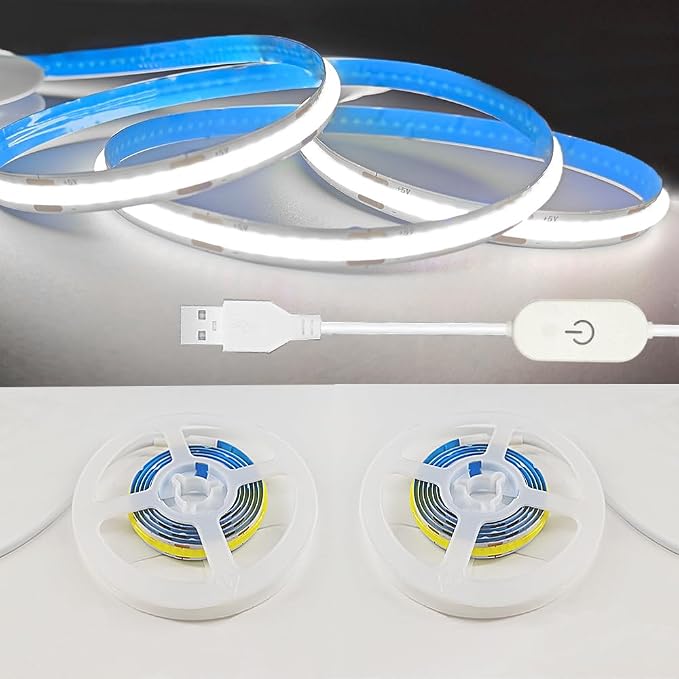 ZSLAIFU A 5V USB LED Light Strip, COB LED Strip Lights, Small LED Strip Light by ZSLAIFU