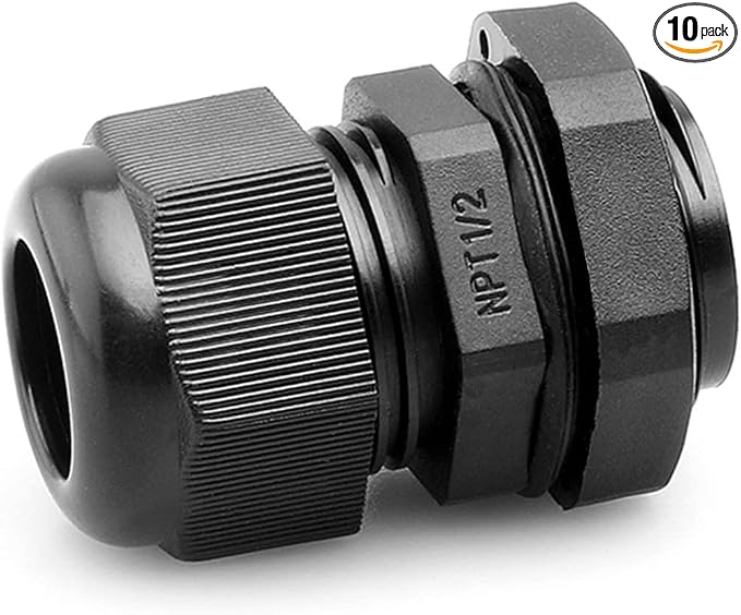 PENGLIN Cable Glands 1/2" NPT Nylon Cable Connector Adjustable | Effective by PENGLIN