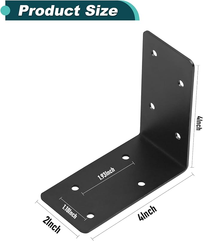 20Pcs Corner Braces, Right Angle Bracket | 2mm Steel Raised Garden Bed Corner - Image 2