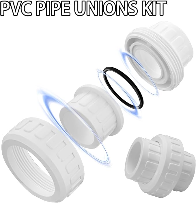1" PVC Union Coupling Pipe Fitting PVC Adapter Schedule 40, EPDM O-Ring - Image 4