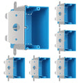 Single Gang Adjustable PVC Electrical Box, 21 cu. in., 6 Pack | Adjustable depth by Unknown