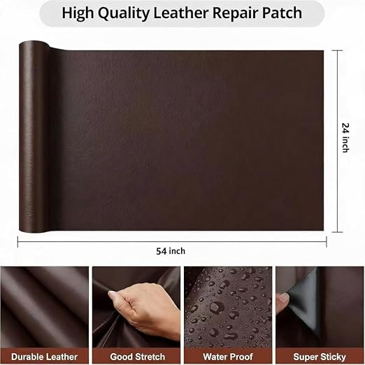 Leather Repair Patch, 24 x 54 Inch, Self Adhesive Leather Repair Tape, Large - Image 2