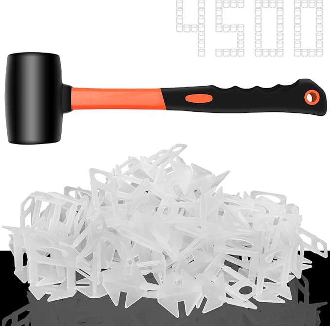 DGSL 4500 Pcs Tile Spacers1/8 Inch, Tile Leveling System by DGSL