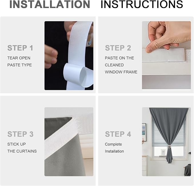 Magic Tape Blackout Curtains - Image 2