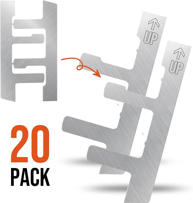 20 Pack Switch Box Support Electrical Box F Clips Box Mounting Straps Grip-Lock - Image 2