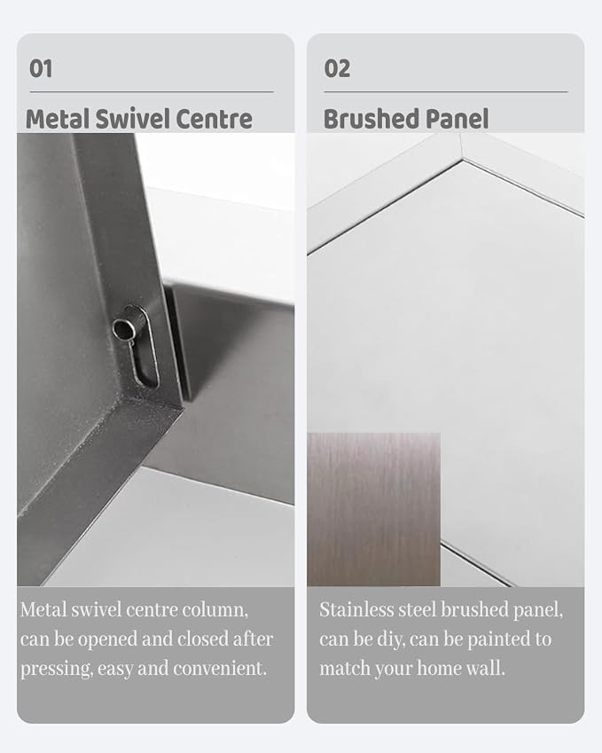 Metal Floor Access Panel for Shower Valves – Durable Plumbing Inspection Hatch - Image 3