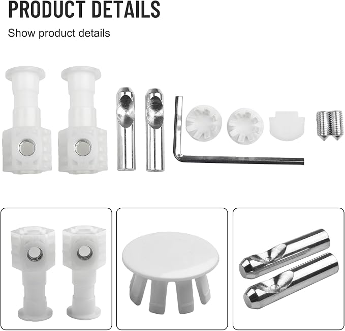 Wall Hung Toilet Fixing Bolts Repair Screws Accessories Toilet Bowl Accessory - Image 2