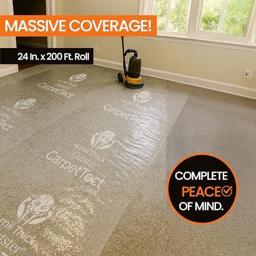 CarpetTect Floor Protection 24" x 200' | Heavy-Duty 4Mil Carpet Protection Film - Image 3