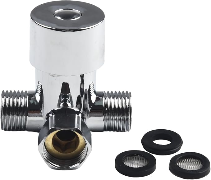 Thermostatic Mixing Valve G1/2 Brass Adjustable Hot and Cold Water Control - Image 4