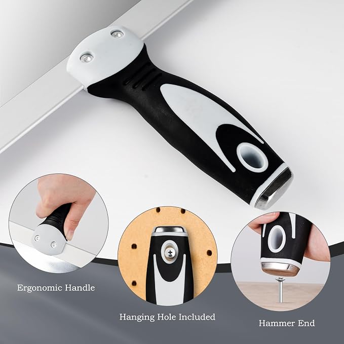 Mister Rui 8" Stainless Steel Drywall Taping Knife, Soft Grip Handle | 8" - Image 5