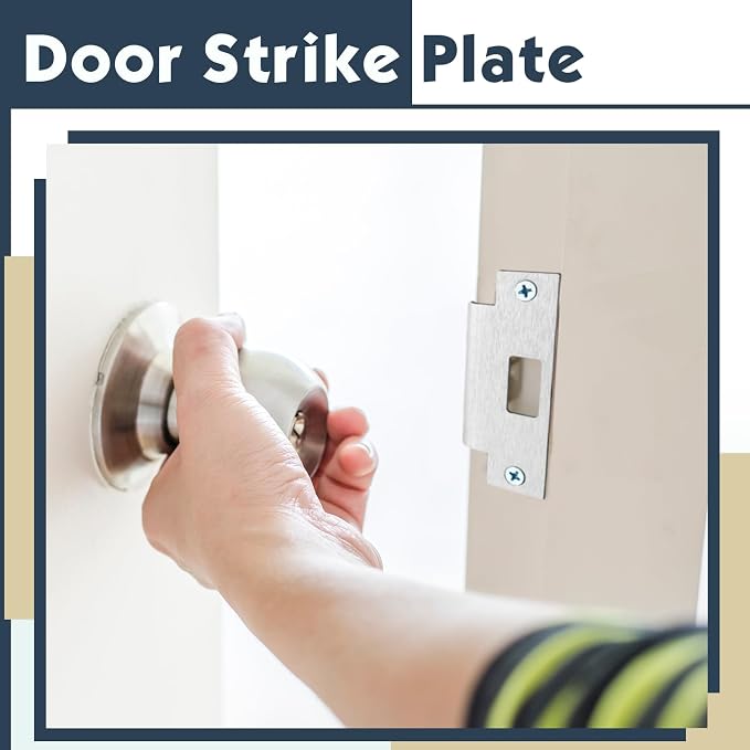 Tandefio 4 7/8 x 3 3/8 x 1 1/4 Inch Deadbolt Strike Plate, Residential - Image 6