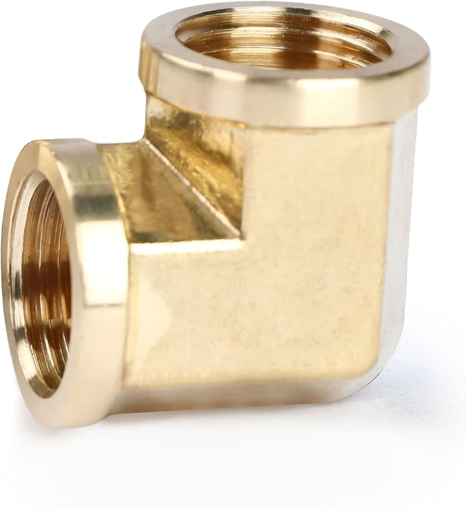 U.S. Solid 2pcs 90 Degree Barstock Street Elbow Brass Pipe Fitting - Image 4
