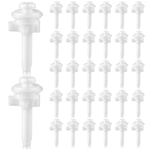 Jetec 32 Pieces Toilet Seat Screws Replacement Kit by Jetec
