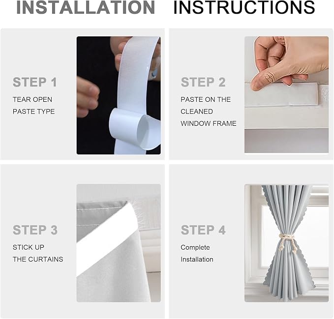 Magic Tape Blackout Curtains - Image 2