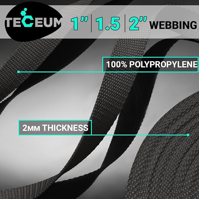 Webbing Strap, 3/4" to 2", 10-50 Yds, EDC gear, backpack repair and pet dog - Image 2