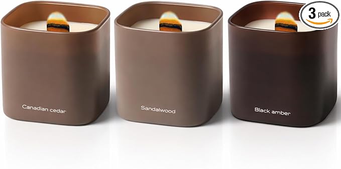 Set of 3 Premium Scented Soy Candles Gift Set | Dusk to Dawn Collection by LumiBrand