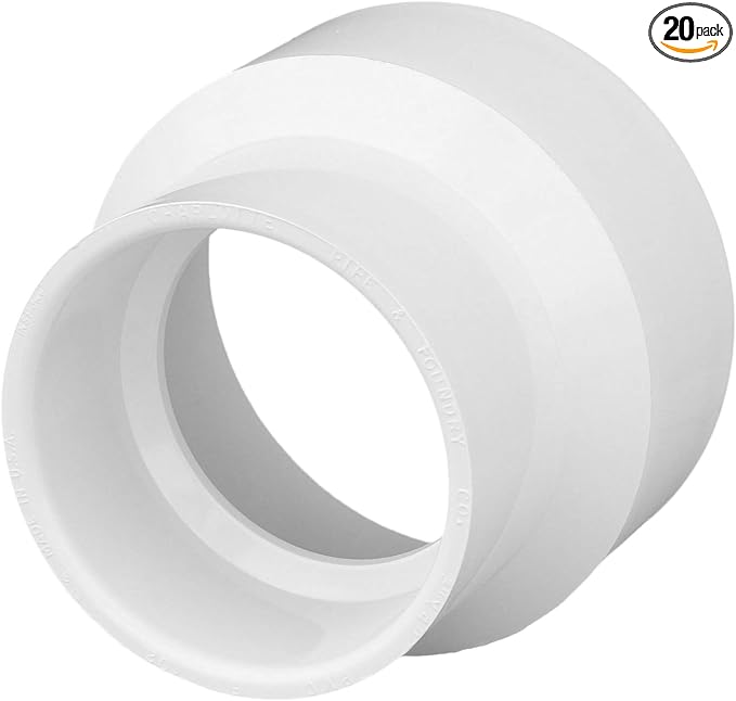 CHARLOTTE PIPE 3 x 4 DWV Pipe Increaser Reducer DWV by Charlotte+Pipe