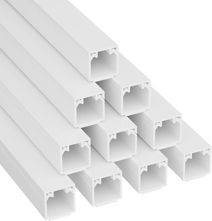 D-Line 32.8ft Cable Raceway, Self Adhesive Cord Cover, Hide Surface Wires by D-LineUSAinc