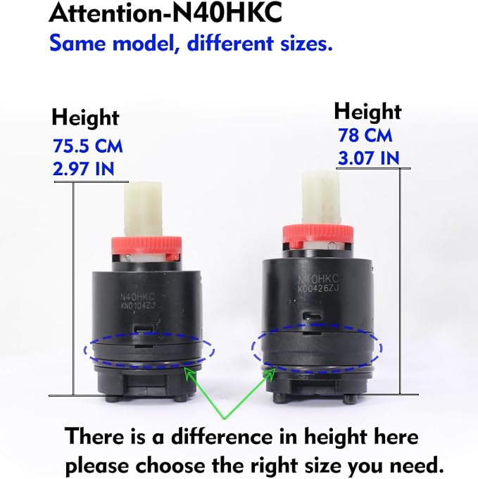 N40HKC Shower Cartridge Replacement, Compatible - Image 2