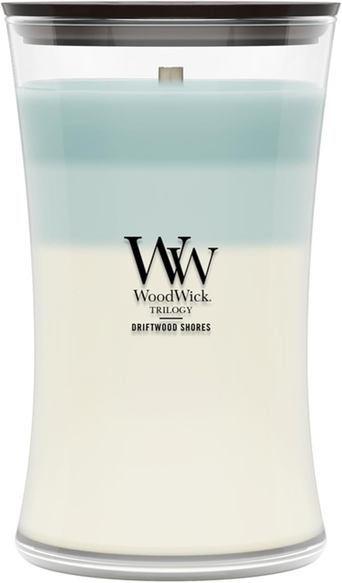 Woodwick Driftwood Shores Large Hourglass Trilogy Candle by Unknown