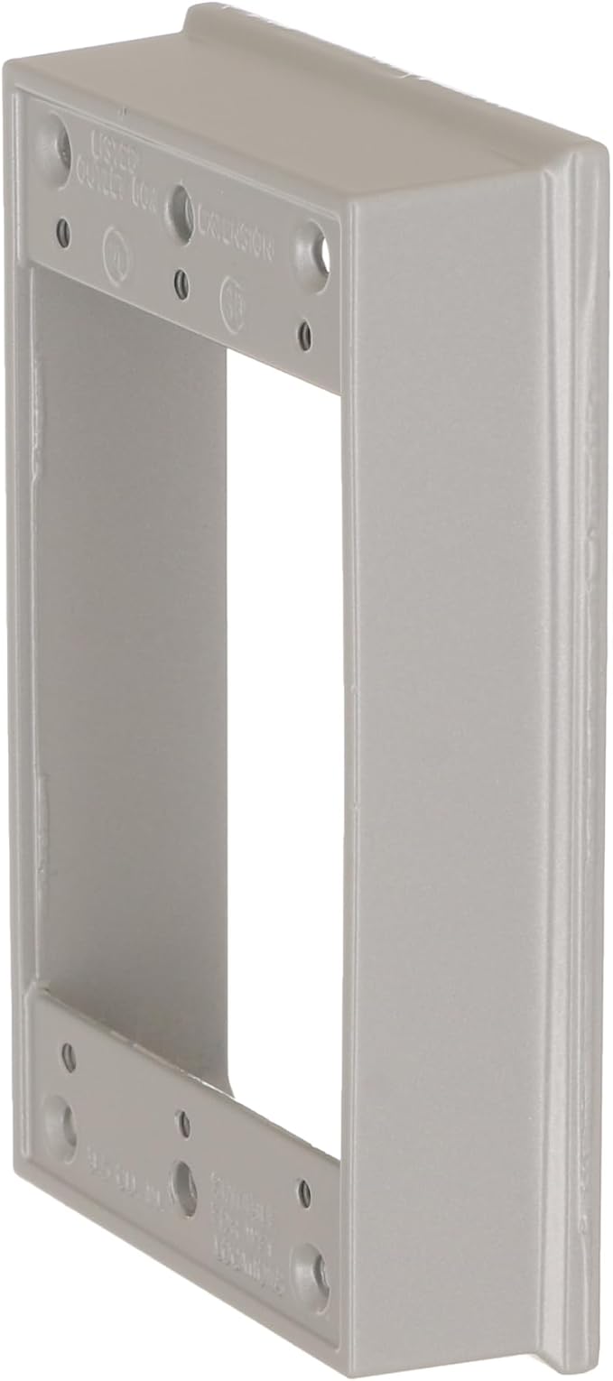 Hubbell-Raco 5406-0 Weatherproof Extension Box, 1 Gang, 18.3 Cu-in X 4-1/2 in L - Image 3