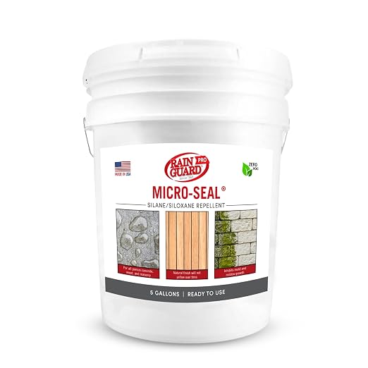 Rainguard Pro Micro-Seal, Wood & Masonry Surface Sealer, 5 Gallons | by RAINGUARDBRANDS