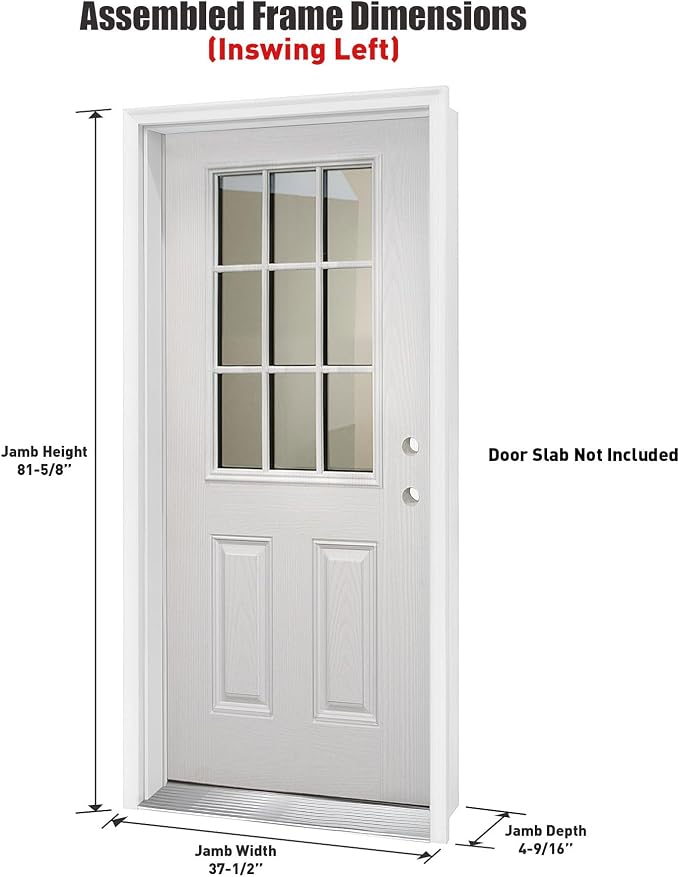 Pre-Drilled Entry Door Vinyl Frame Kit - Image 2