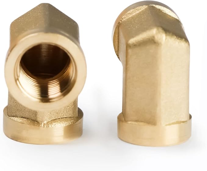 Brass Street Elbow 1/8 in NPT U.S. Solid 90 Degree Barstock Pipe Fitting Female - Image 3