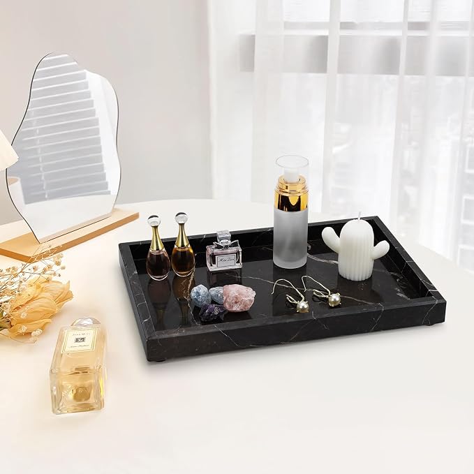 Brown Marble Tray, Pure Natural Vanity Tray | Marble Tray - Image 2