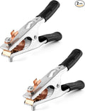 QWORK Welding Ground Clamp, 2 Pack 500AElectroplated Ground Clamp Copper by QWORK