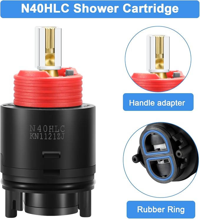N40HLC Shower Cartridge, for RK7300-CART-3P, JH02BJ HL-40 Pressure Balancing - Image 5