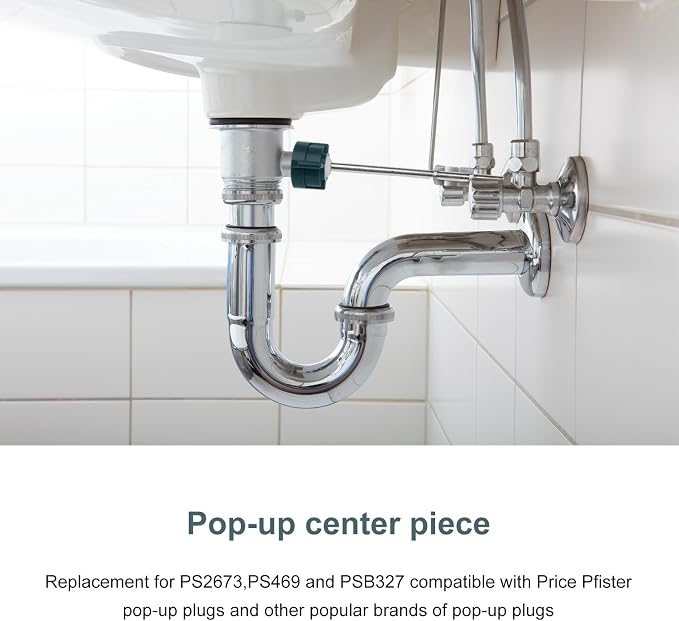 2-Piece Lavatory Pop-Up Drain Assembly Kit – Sink Ball/Pivot Rod Replacement - Image 5