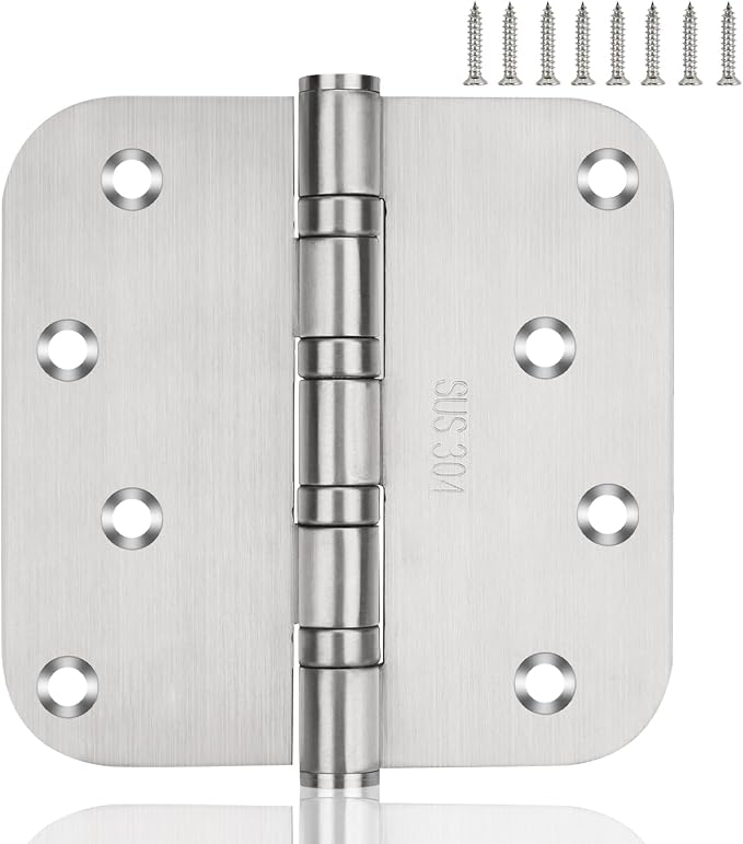 304 Stainless Steel Door Hinges 4 Inch Heavy Duty Ball Bearing Interior & - Image 2