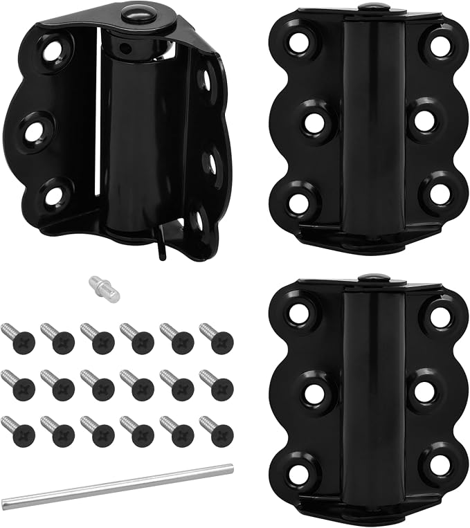 Nuk3y Screen Door Spring Hinge Set, Set Includes 2 Self-Closing Hinges & 1 by NUK3YPRODUCTSK3