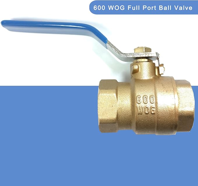 1/2 ball valve NPT Female Threaded Brass Ball Valve, US Standard 1/2” Brass - Image 6