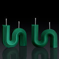Tondiamo 2 Pcs Aesthetic Candles Twist Shaped Aesthetic Candles Cool S Shape by Tondiamo