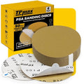 6-Inch 100-Grit Gold PSA Sanding Discs, 50 Pack – Pro-Grade Self-Adhesive by TPmax