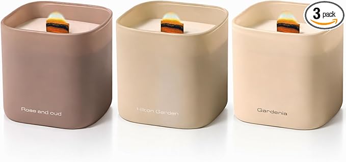 Set of 3 Premium Scented Soy Candles Gift Set | Nature's Bloom Collection by LumiBrand