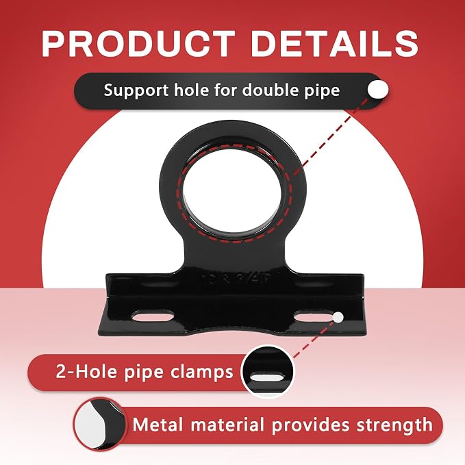10 Piece EFIELD 1" Copper or 3/4" IP Metal Made Pipe Stay Hanger | - Image 4