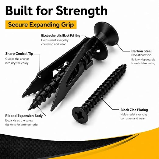 Jyphorixal 150Pcs Self Drilling Drywall Anchors - Image 7