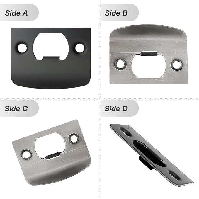 EATAKWARD 12 PCS Door Strike Plate, Stainless Steel Deadbolt Covers Door - Image 4