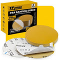 6-Inch 800-Grit Gold PSA Sanding Discs, 50 Pack – Pro-Grade Self-Adhesive by TPmax