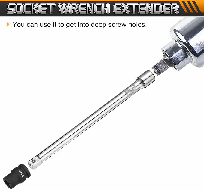 HARFINGTON 1pcs Socket Extension Bar 1/2" Drive 10" Long Extension Bars Impact - Image 5