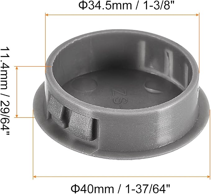 uxcell 1-3/8" Plastic Hole Plugs - Image 2
