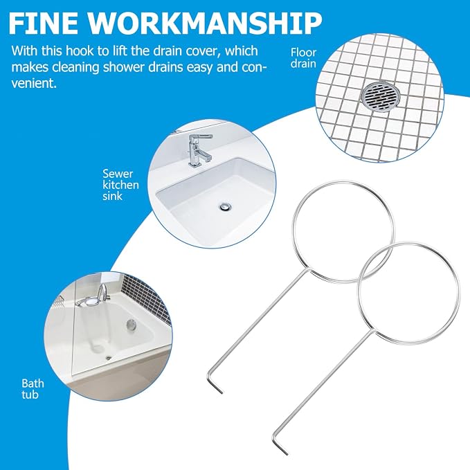 GANAZONO 50pcs Floor Drain Hooks - Image 9